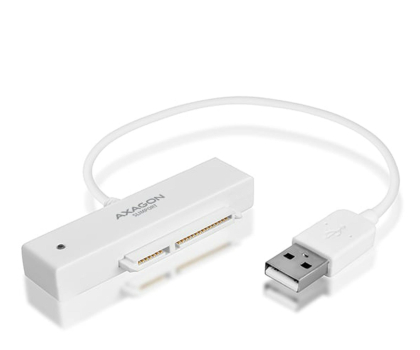 Akcesoria do dysków AXAGON ADSA-1S Adapter USB 2.0 SATA do szybkiego przyłączenia 2.5" SSD/HDD Z pudełkiem